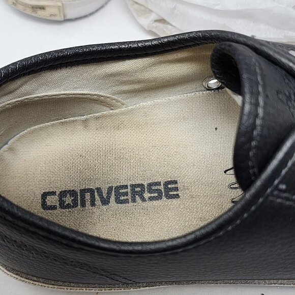 Jack Purcell Black Leather Blue Soled Sneakers, Men's 7.5 - Picture 5 of 7